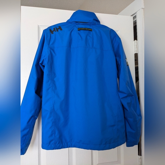 Helly Hansen Jacket Men’s Crew Hooded 2.0 Tech Protection Waterproof Coat Sz M - Picture 8 of 15
